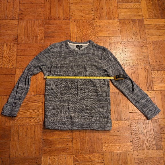 APC Terrycloth Blue/White Sweatshirt size L - Picture 4 of 6